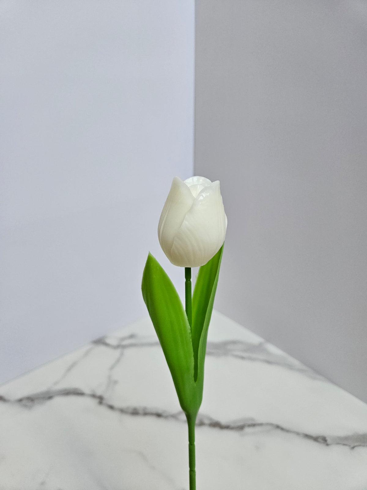 Blush - Candle Tulip, Single Soy Wax Flower