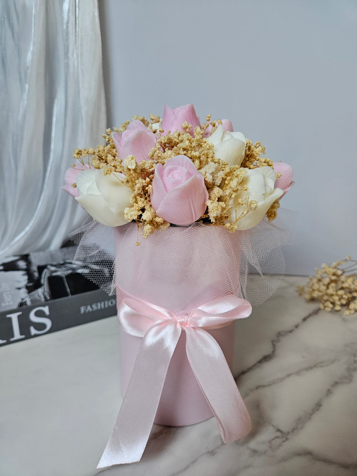 Tulip Candle Bouquet Box