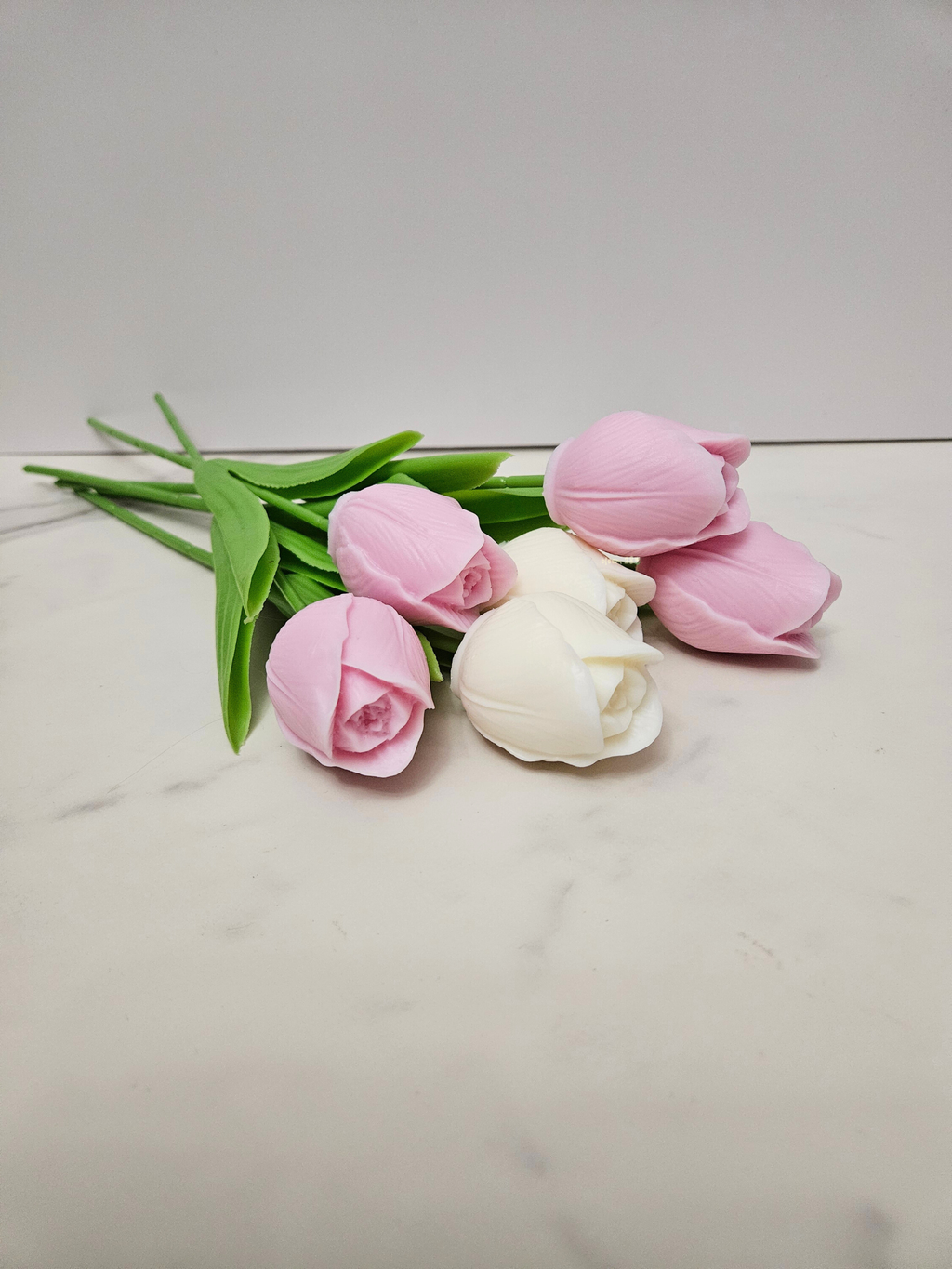Blush - Candle Tulip, Single Soy Wax Flower