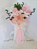Pipe Cleaner Flower Bouquet - Pink & White