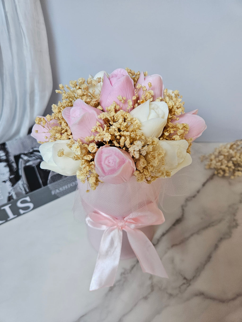 Tulip Candle Bouquet Box